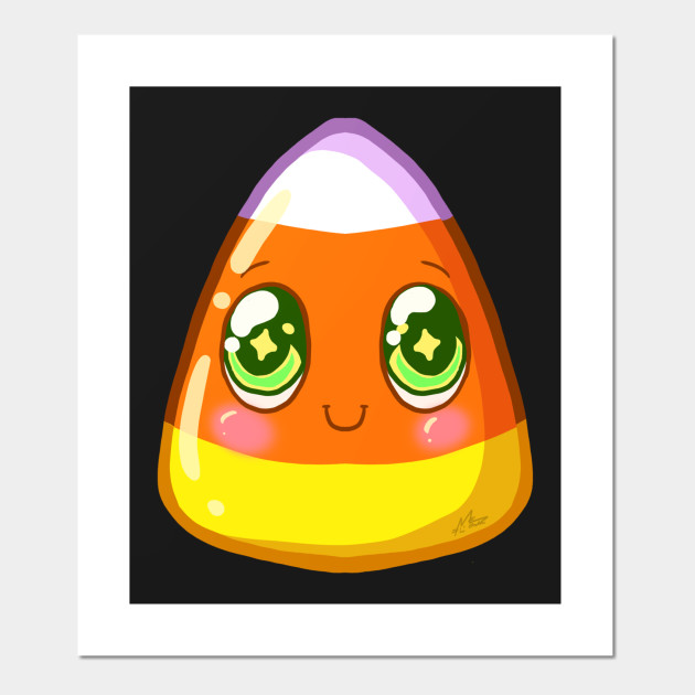 Cute little monster candy corn Halloween Posters and Art Prints